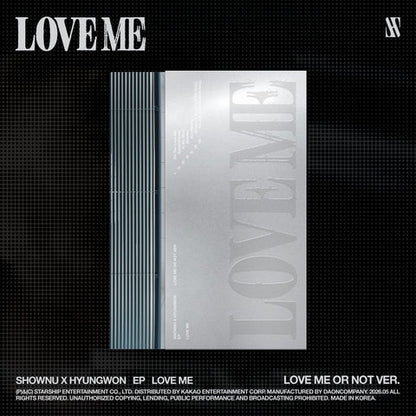 SHOWNU X HYUNGWON (MONSTA X) - LOVE ME EP ALBUM [LOVE ME OR NOT VER.]