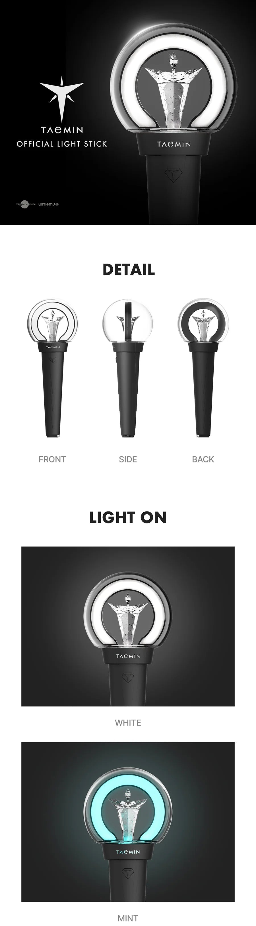 TAEMIN (SHINEE) - LIGHT STICK OFICIAL