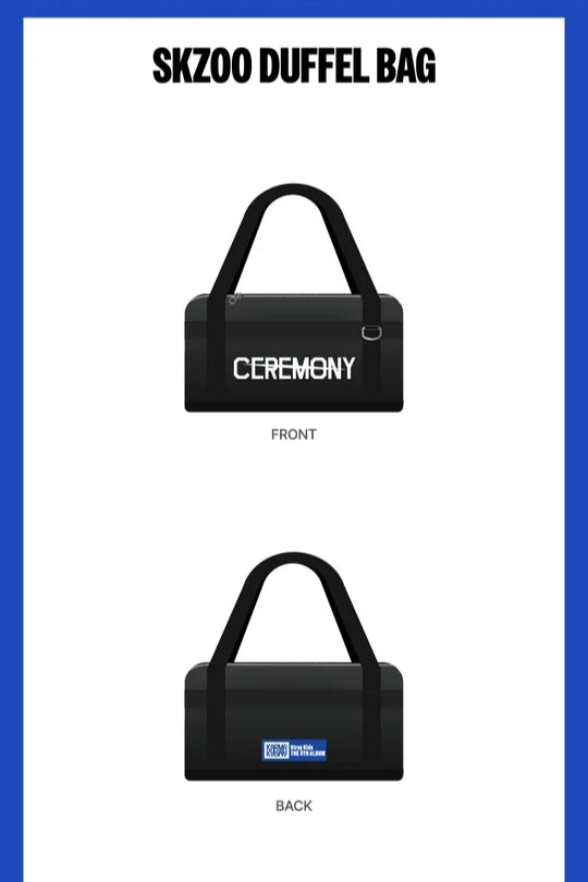 STRAY KIDS - TIENDA POP-UP KARMA MD BOLSA DE VIAJE SKZOO