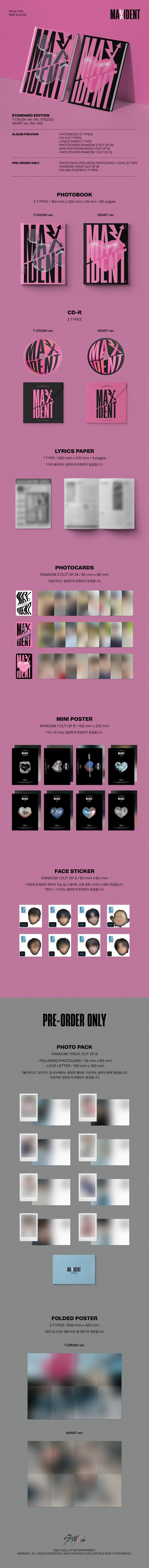 STRAY KIDS - MAXIDENT [STANDARD EDITION] ALBUM