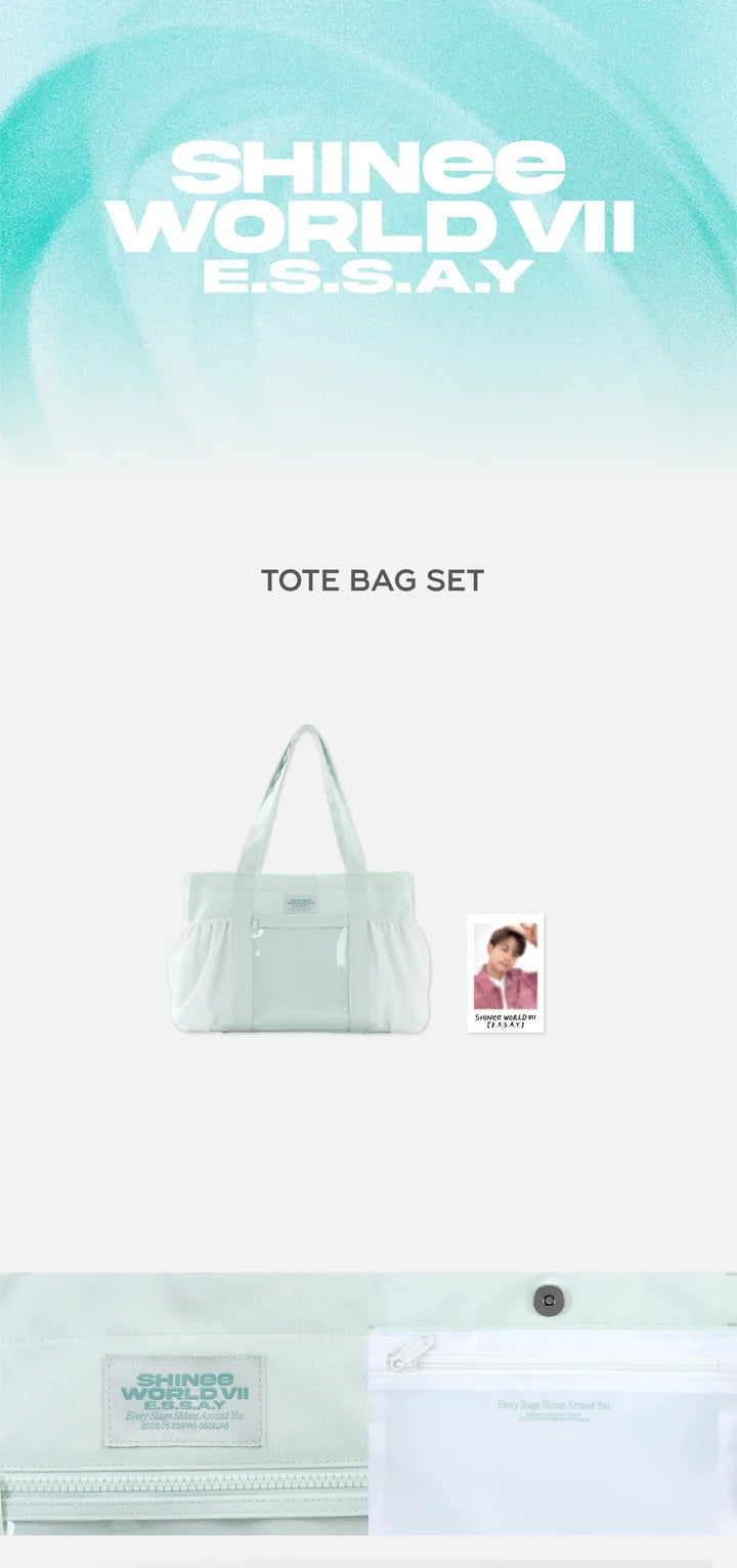 SHINEE - ESSAY WORLD VII SET DE BOLSAS DE MANO OFICIAL DE MD
