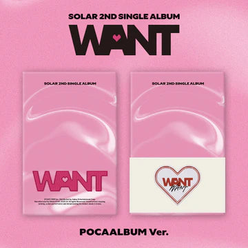 SOLAR (MAMAMOO) - WANT 2ND SINGLE ALBUM [POCAALBUM VER.]