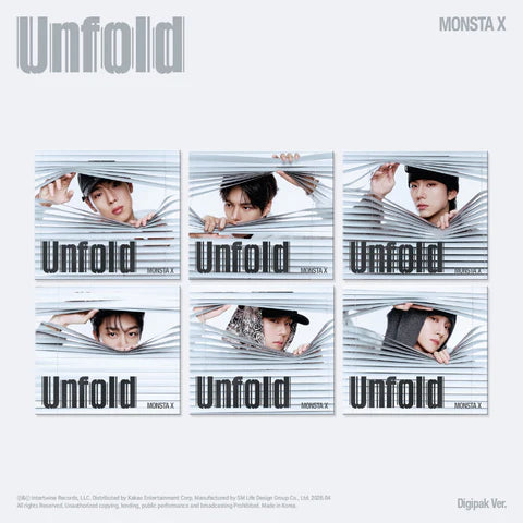 MONSTAX - UNFOLD AMERCAN STUDIO ALBUM [VER. DIGIPACK]