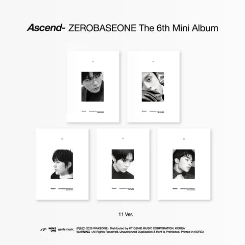 (PRE-ORDER) ZEROBASEONE - ASCEND 6TH MINI ALBUM [11 VER.]