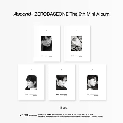(PRE-ORDER) ZEROBASEONE - ASCEND 6TH MINI ALBUM [11 VER.]