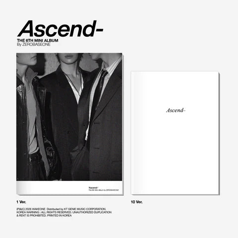 (PRE-ORDER) ZEROBASEONE - ASCEND 6TH MINI ALBUM [PHOTOBOOK VER.]