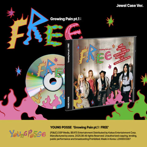 YOUNG POSSE - GROWING PAIN PT.1: ÁLBUM GRATIS [VERSIÓN JEWEL CASE]