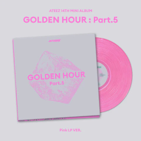 ATEEZ - GOLDEN HOUR: PART.5 14TH MINI ALBUM [PINK LP VINYL]