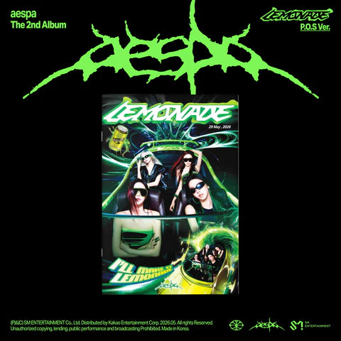 (PRE-ORDER) AESPA - LEMONADE 2ND ALBUM [P.O.S VER.]