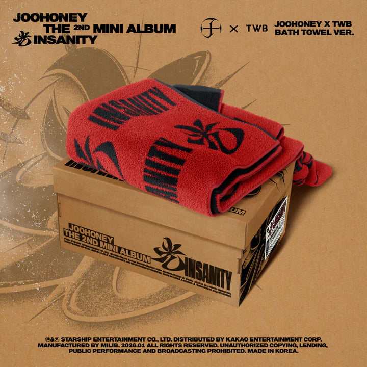 JOOHONEY (MONSTA X) - 光 INSANITY 2ND MINI ALBUM [TWB BATH TOWEL VER.]