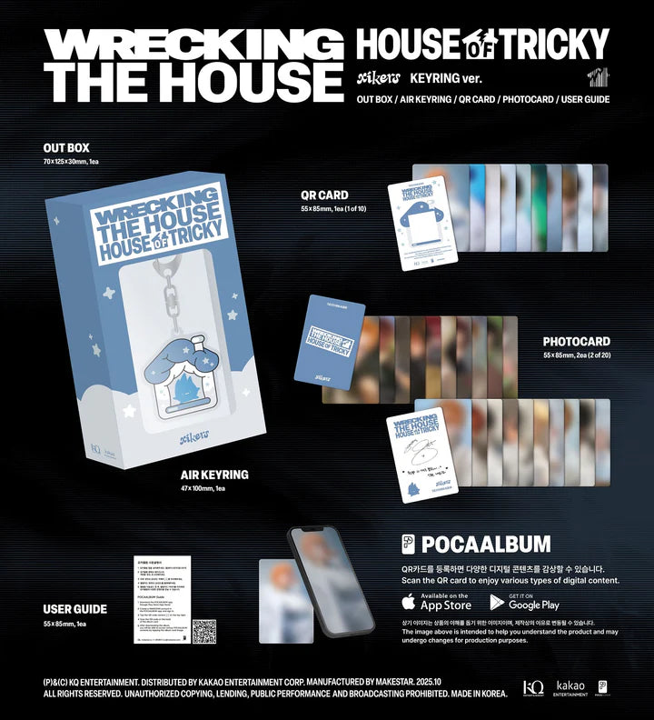 XIKERS - HOUSE OF TRICKY: DESTRUYENDO LA CASA 6º MINI ÁLBUM [POCAALBUM LLAVERO VER.]
