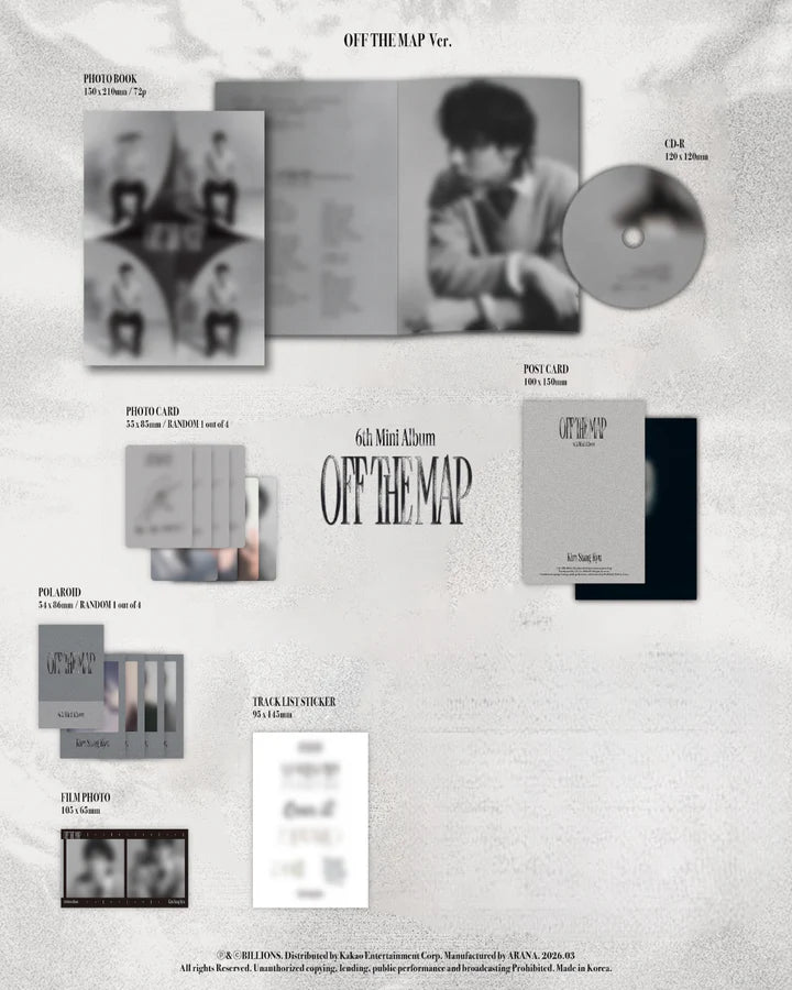 KIM SUNG KYU - OFF THE MAP 6TH MINI ALBUM