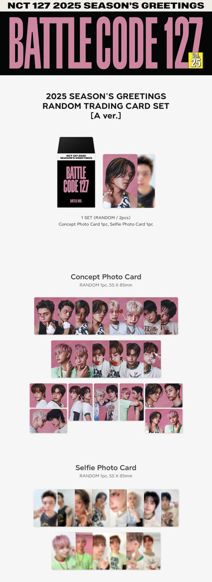 NCT127 - 2025 SEASON'S GREETINGS OFFICIAL MD RANDOM TRADING CARD