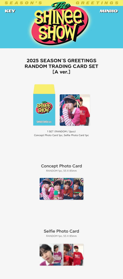 SHINEE - SALUDOS DE TEMPORADA 2025 OFICIAL MD TARJETA INTERCAMBIABLE ALEATORIA