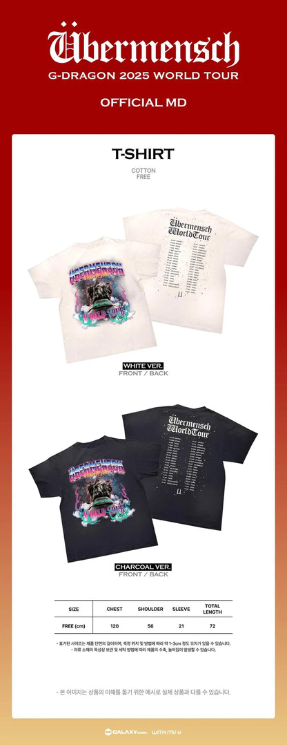 G-DRAGON - ÜBERMENSCH2025 WORLD TOUR ENCORE MD T-SHIRT