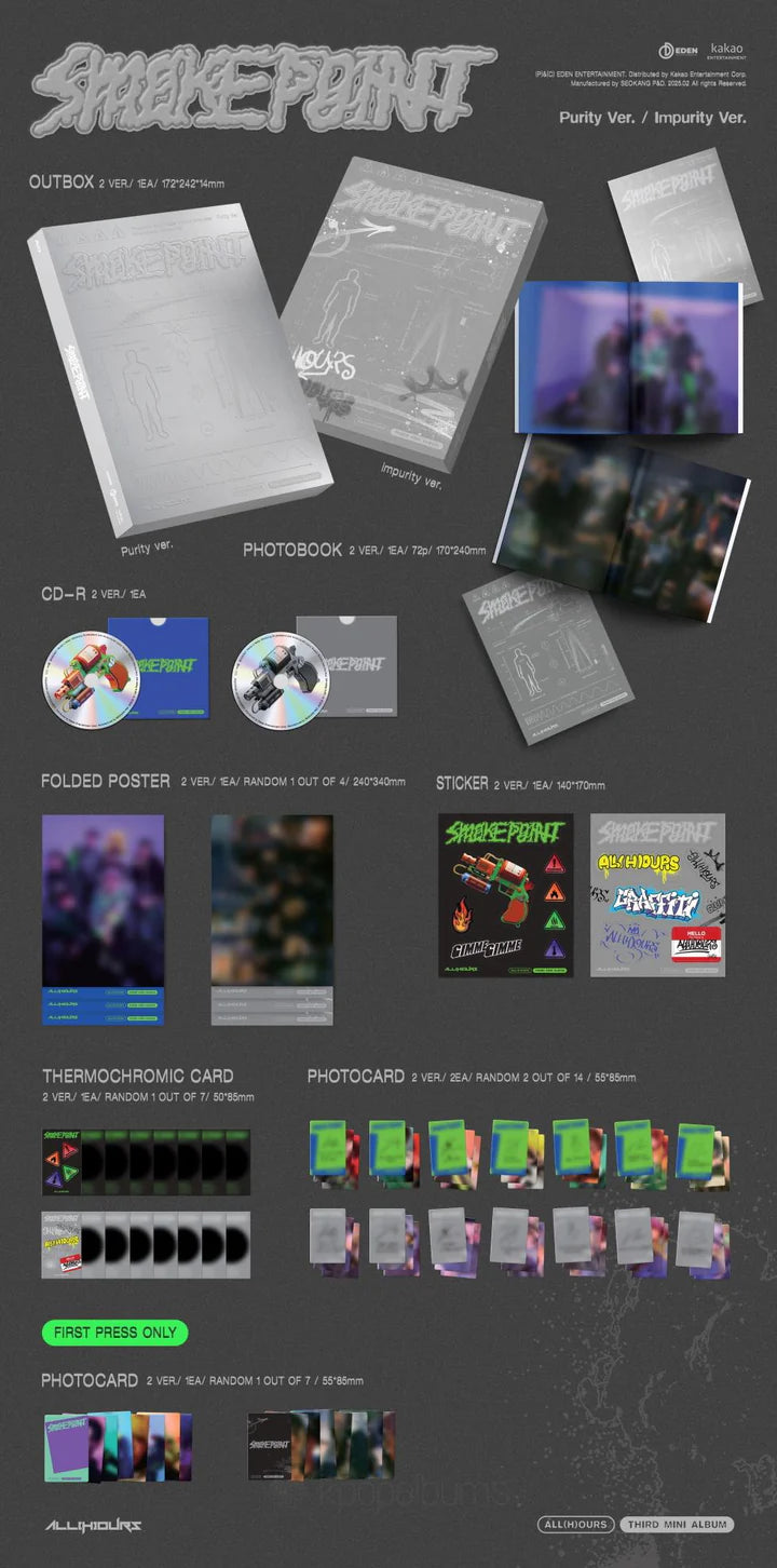 ALL(H)OURS - SMOKE POINT 3TH MINI ALBUM