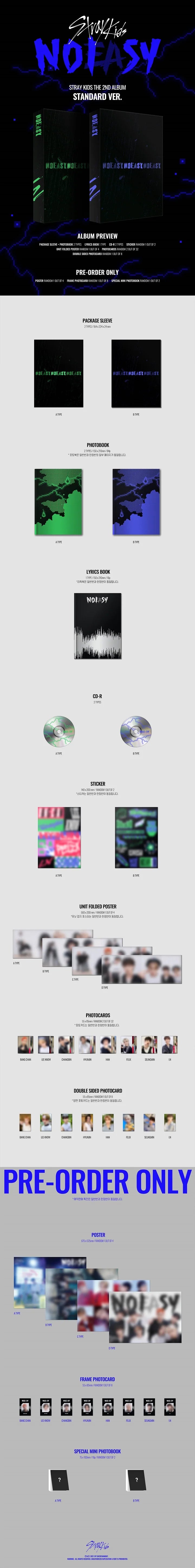 STRAY KIDS - NOEASY 2ND ALBUM [STANDARD VER.]