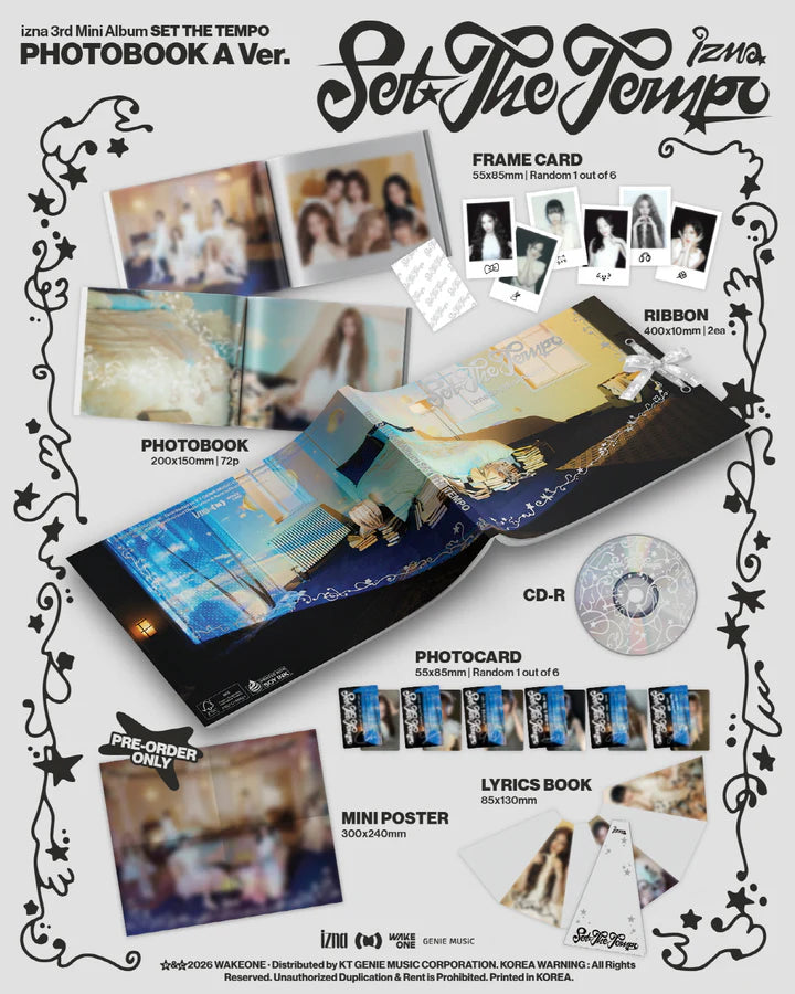 IZNA - SET THE TEMPO 3RD MINI ALBUM [PHOTOBOOK VER.]