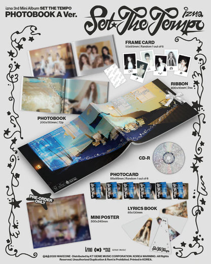 IZNA - SET THE TEMPO 3RD MINI ALBUM [PHOTOBOOK VER.]