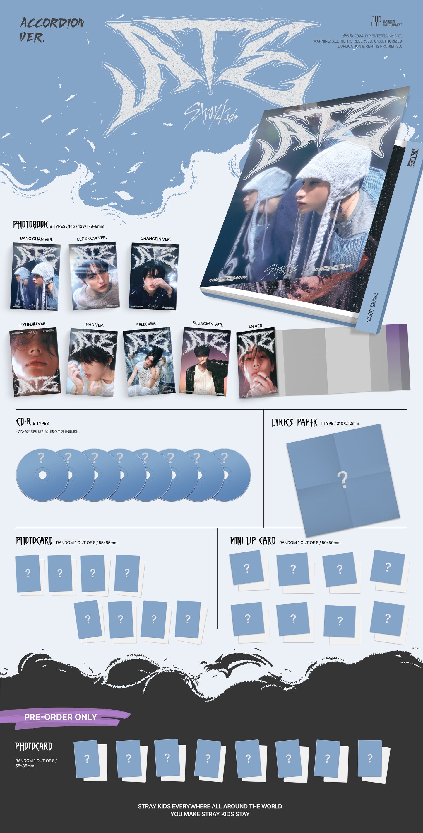 STRAY KIDS - ATE 9TH MINI ALBUM [ACCORDION VER.]
