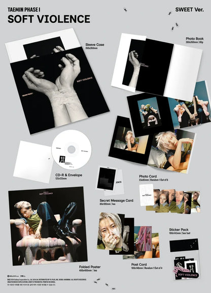TAEMIN (SHINEE) - PHASE I: SOFT VIOLENCE ALBUM [PHOTOBOOK VER.]