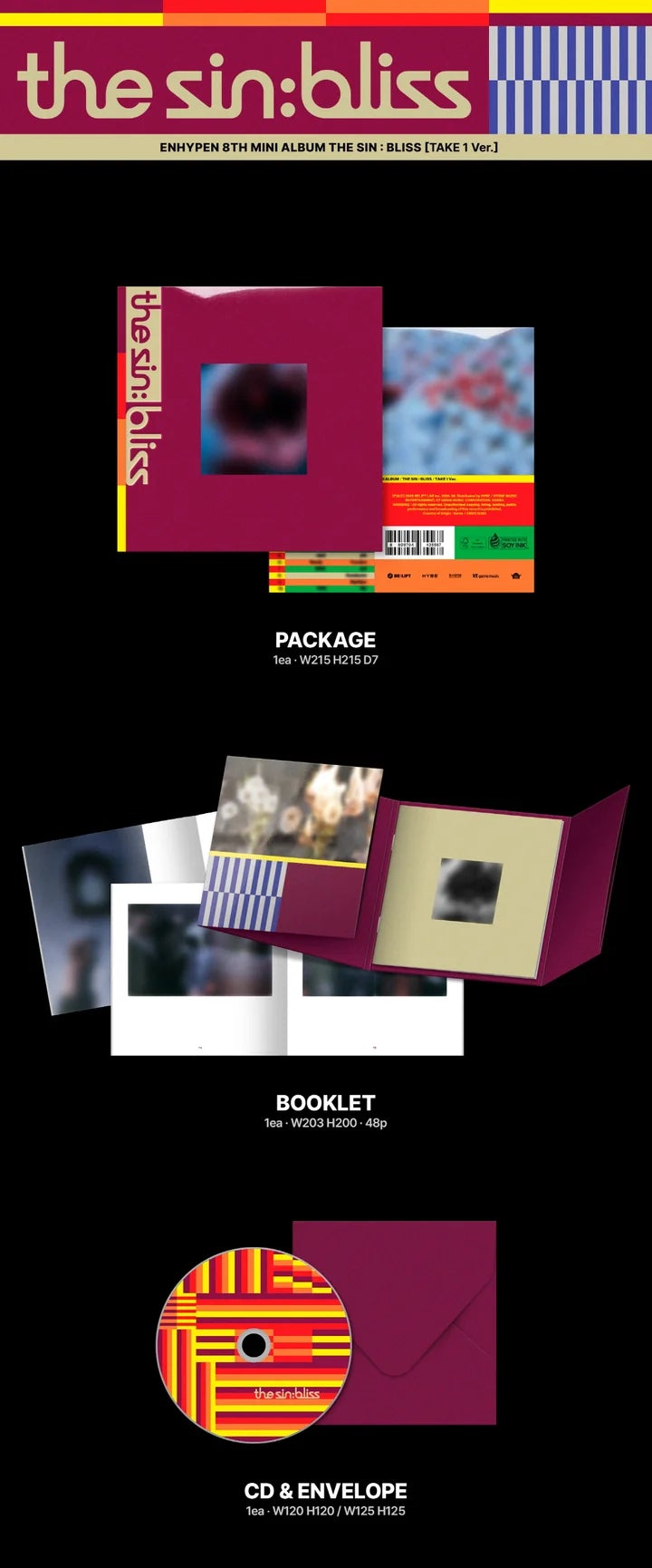 (PRE-ORDER) ENHYPEN - THE SIN: BLISS 8TH MINI ALBUM / POB