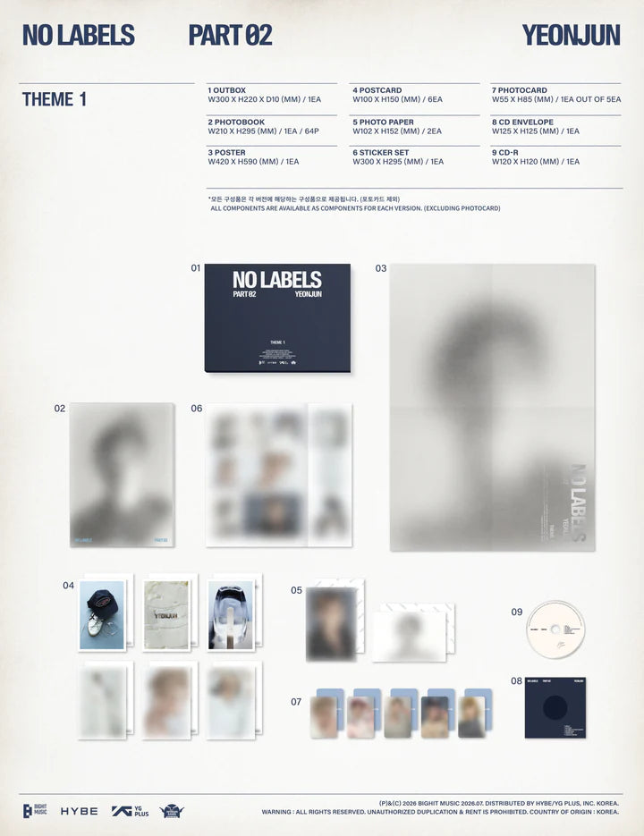 YEONJUN (TXT) - NO LABELS: PART 02 MINI ALBUM