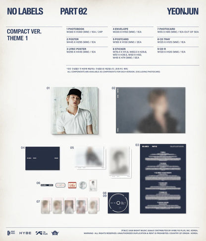 YEONJUN (TXT) - NO LABELS: PART 02 MINI ALBUM [COMPACT VER.]