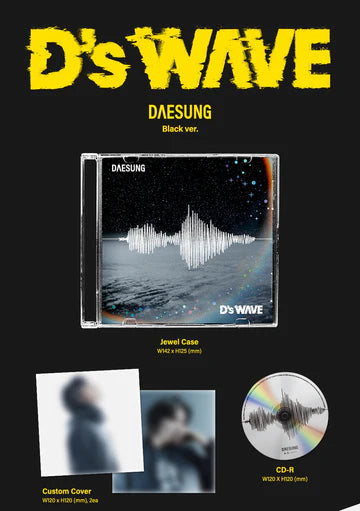 DAESUNG (BIGBANG) - D'S WAVE 1ST MINI ALBUM [BLACK VER.] JEWEL CASE