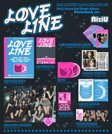 NIZIU - LOVE LINE 2ND SINGLE ALBUM [PHOTOBOOK VER.]