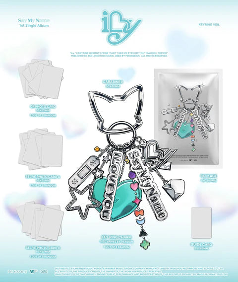 SAY MY NAME - ILY 1ST SINGLE ALBUM [KEYRING VER.]