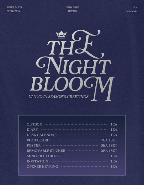 UAU - 2026 SEASON'S GREETINGS [THE NIGHT BLOOM]