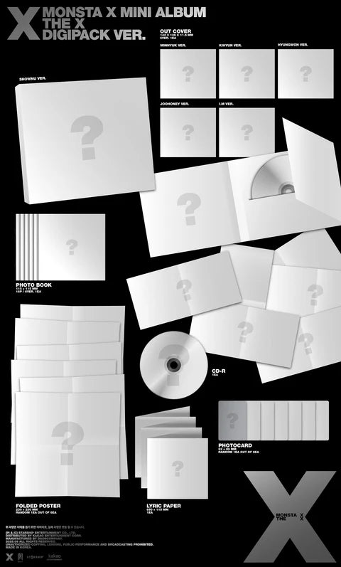 MONSTA X - THE X 13TH MINI ALBUM [DIGIPACK VER.]