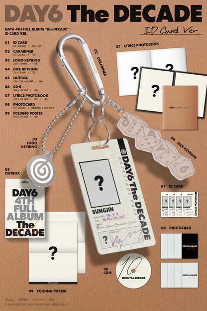 DAY6 - THE DECADE 4TH FULL ALBUM [ID CARD MD VER.]