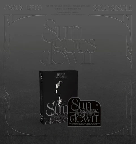 LEEDO (ONEUS) - SUN GOES DOWN SOLO SINGLE ALBUM [POCAALBUM VER.]