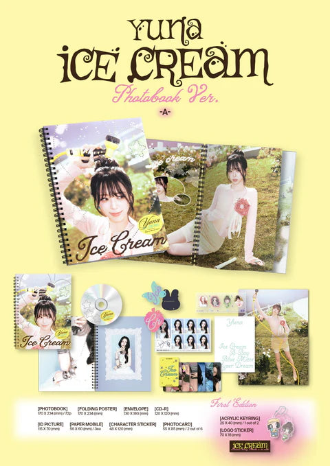 YUNA (ITZY) - ICE CREAM 1ST MINI ALBUM [PHOTOBOOK VER.]