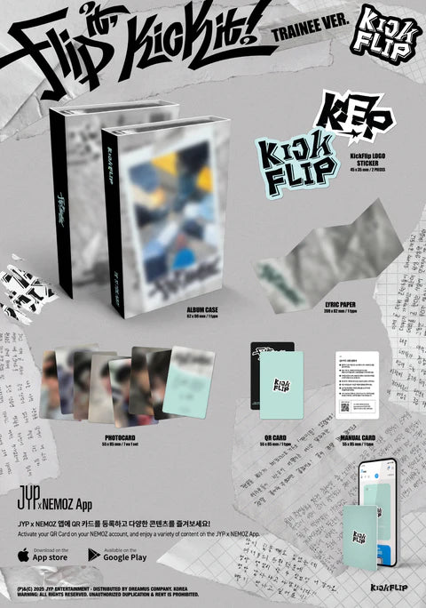 KICKFLIP - FLIP IT, KICK IT! 1ST MINI ALBUM [TRAINEE VER.] NEMO