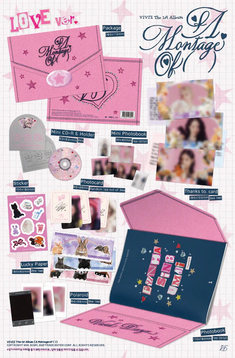 VIVIZ - A MONTAGE OF () 1ST ALBUM [LOVE VER.]