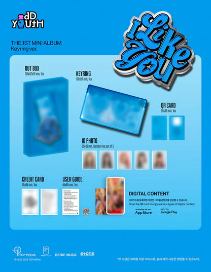 ODD YOUTH - I LIKE YOU 1ST MINI ALBUM [KEYRING VER.]