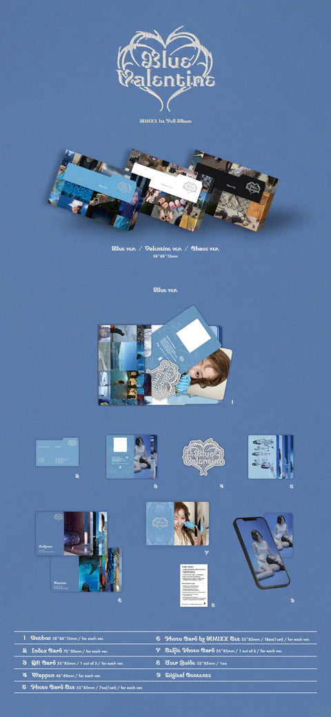 NMIXX - BLUE VALENTINE 1ST ALBUM [POCAALBUM VER.]