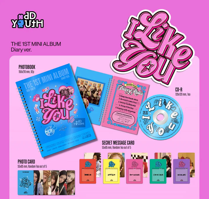 ODD YOUTH - I LIKE YOU 1ST MINI ALBUM [DIARY VER.]