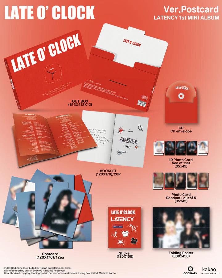 LATENCY - LATE O'CLOCK 1ST MINI ALBUM [POSTCARD VER.]