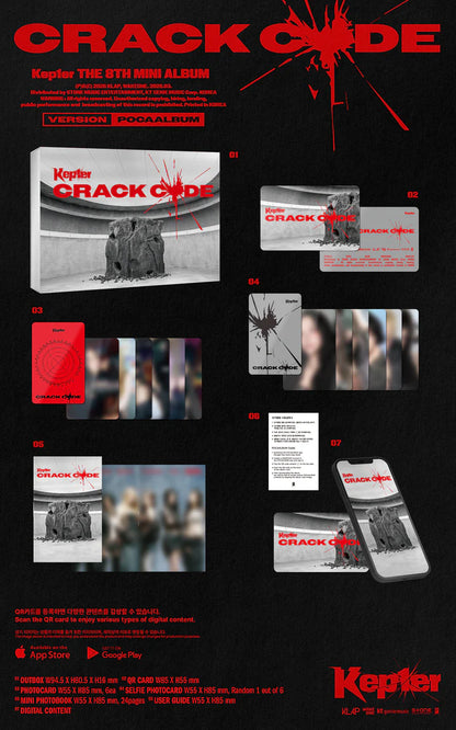KEP1ER - CRACK CODE 8TH MINI ALBUM [POCAALBUM VER.]