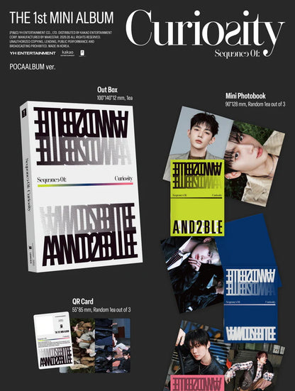 AND2BLE - SEQUENCE 01: CURIOSITY 1ST MINI ALBUM [POCAALBUM VER.]