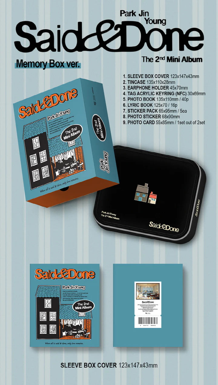 (PRE-ORDER) PARK JI-YOUNG (GOT7) - SAID & DONE 2ND MINI ALBUM [MEMORY BOX VER.]