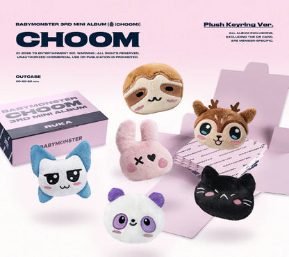 BABYMONSTER - CHOOM 3RD MINI ALBUM [KEYRING PLUSH VER.]