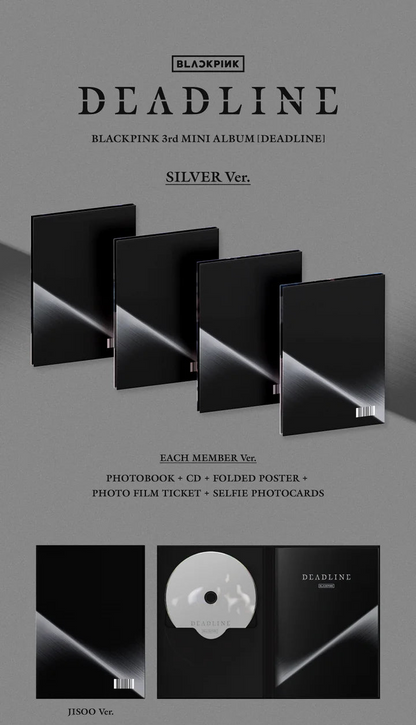 BLACKPINK - DEADLINE 3RD MINI ALBUM [SILVER VER.]
