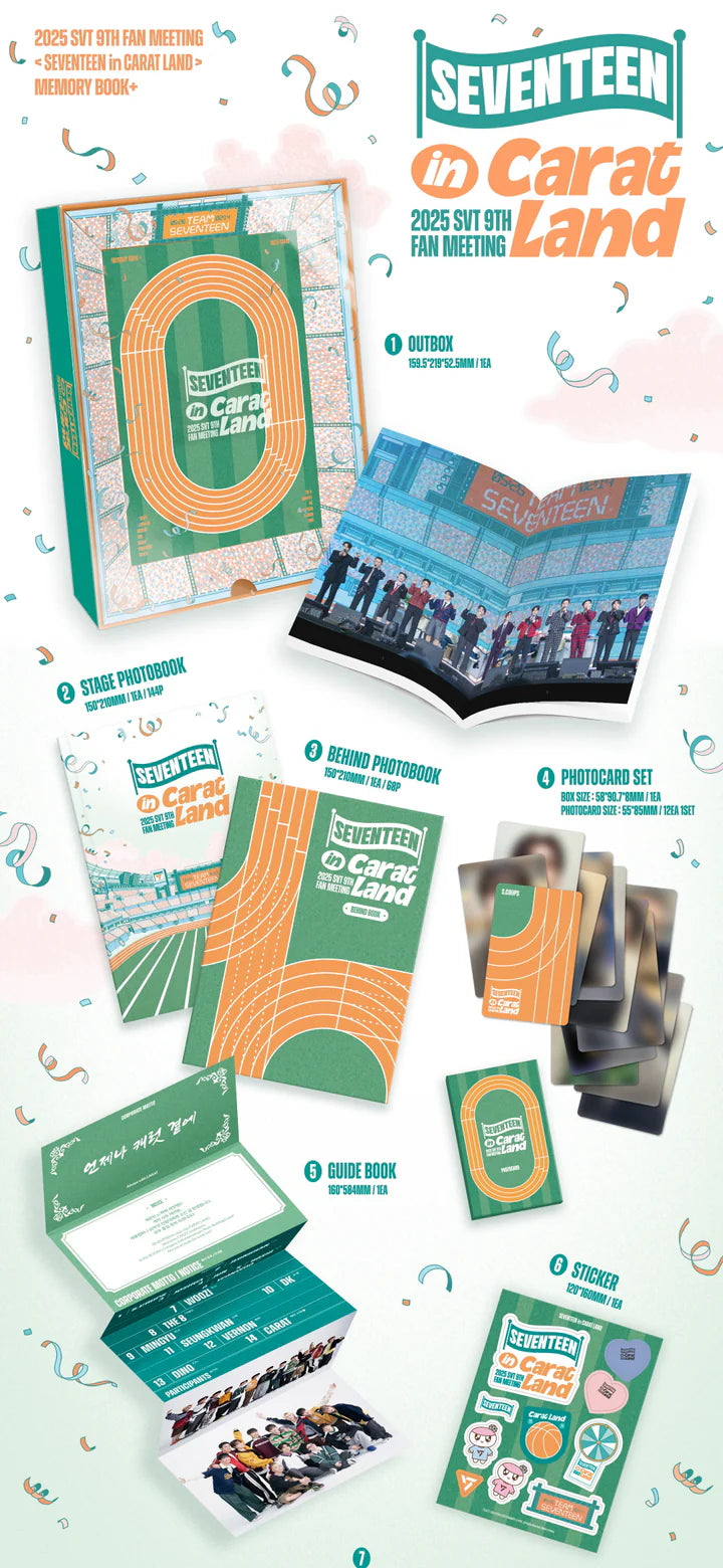 SEVENTEEN - LIBRO DE MEMORIAS DE LA 9.ª REUNIÓN DE FANS DE SVT EN CARAT LAND 2025