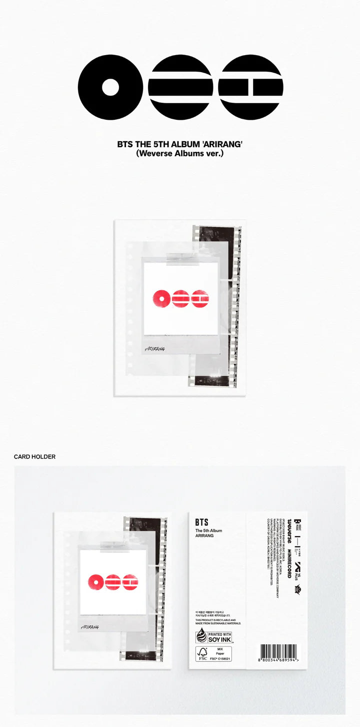BTS - ARIRANG 5TH ALBUM [WEVERSE ALBUM VER.]