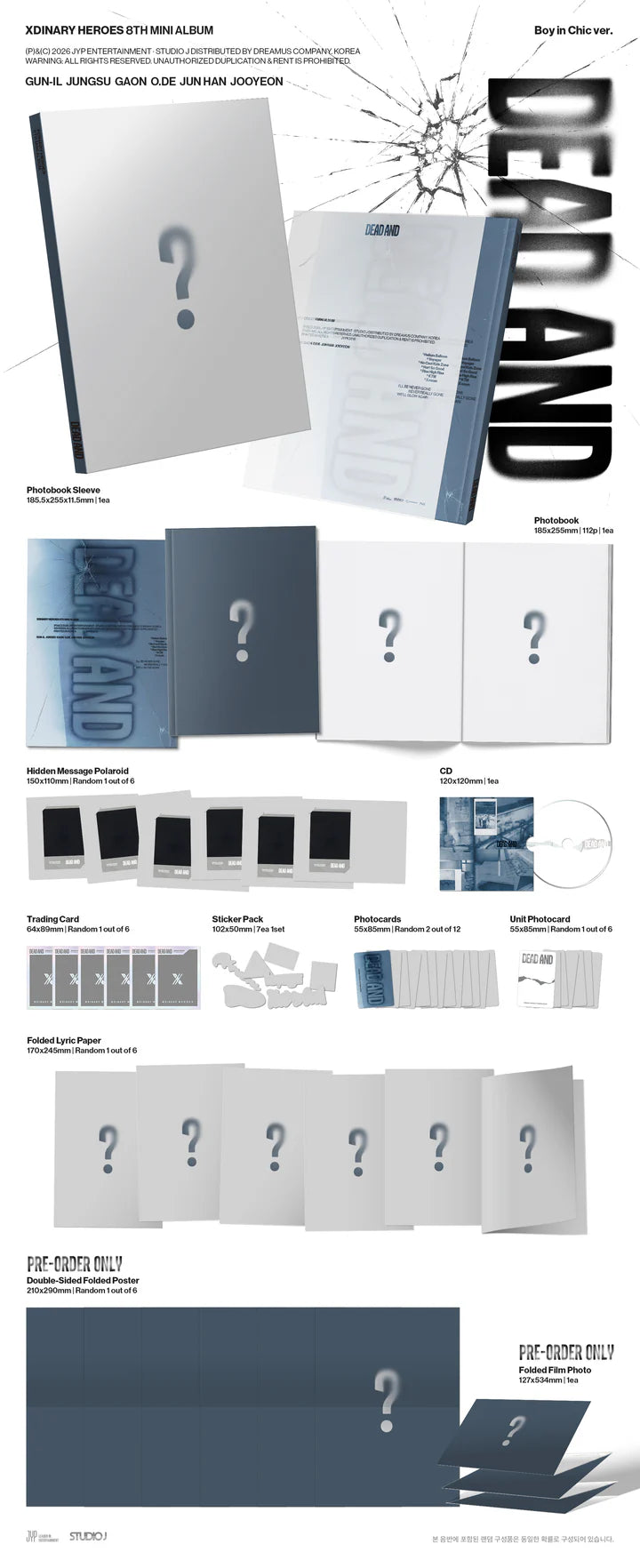 XDINARY HEROES - DEAD AND 8TH MINI ALBUM [PHOTOBOOK VER.]